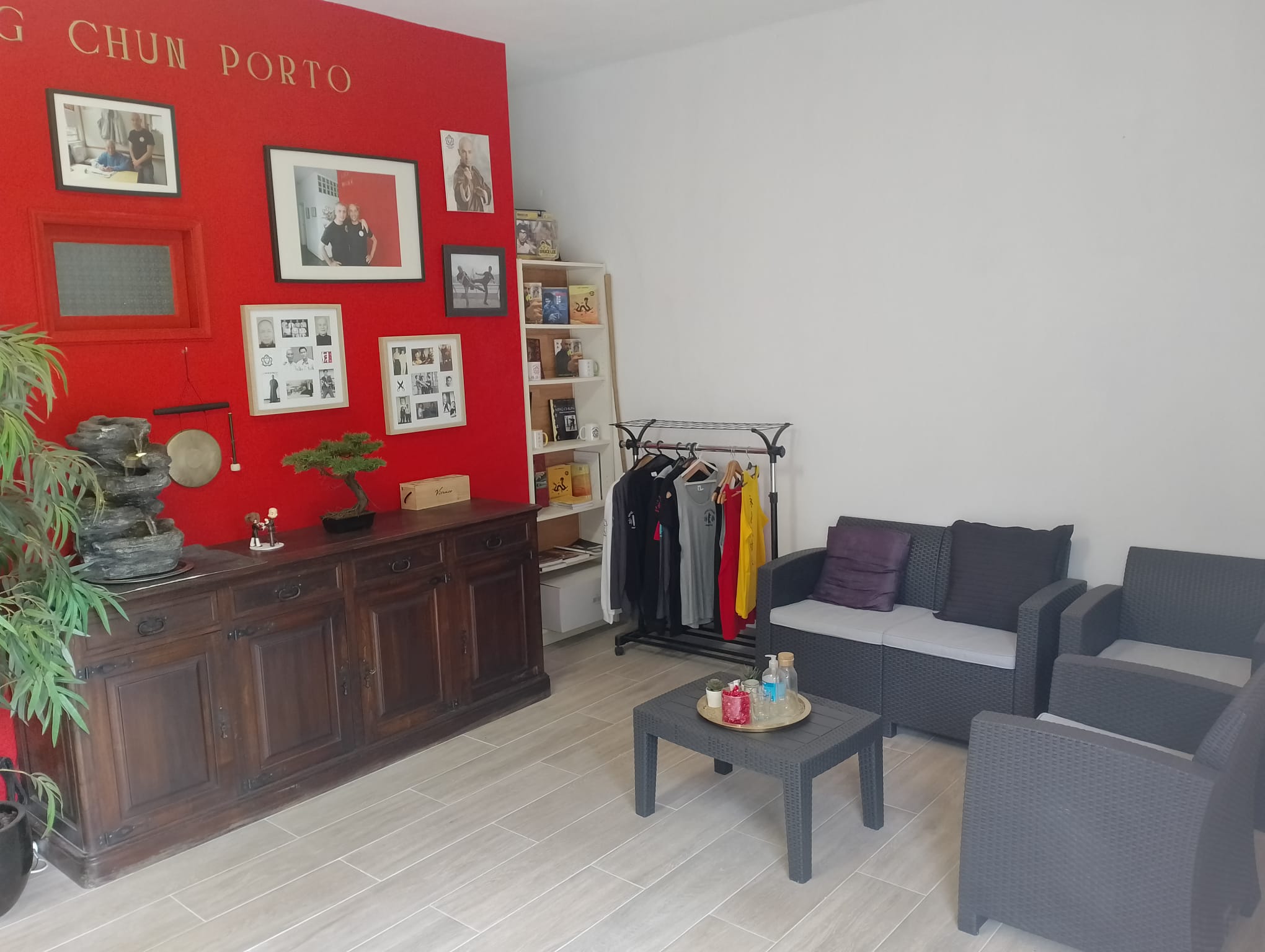 Vista geral do nosso espaço de treino no Porto